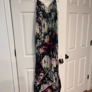 BCBG tie dye maxi dress